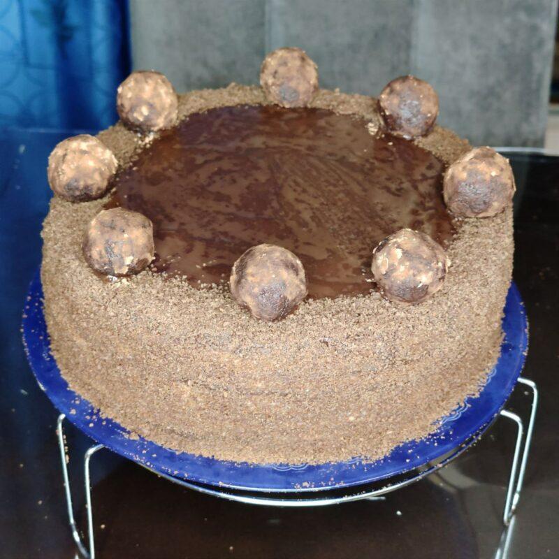 Шоколадный торт "Спартак" с заварным кремом - 17 шаг