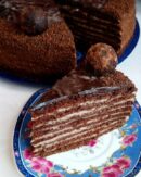 Шоколадный торт «Спартак» с заварным кремом - изображение поста