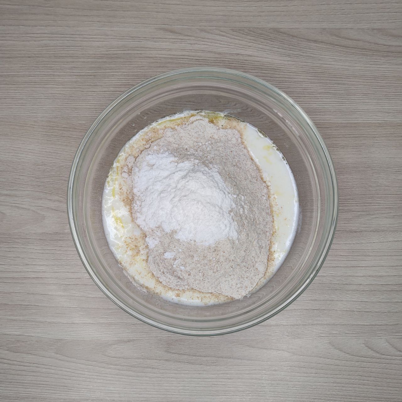 ПП цельнозерновые булочки "Синнабон" на кефире с рисовым кремом - 2 шаг