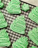 Безе «Новогодние ёлочки» на французской меренге - изображение поста