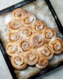 Отрывной пирог «Ёлочка» с джемом из теста холодной ферментации - изображение поста