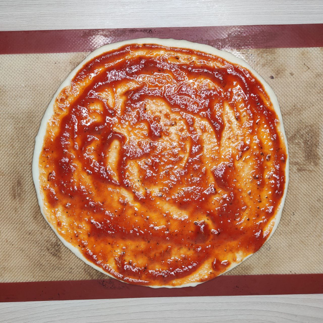 пицца "пепперони" с томатным соусом – 8 шаг